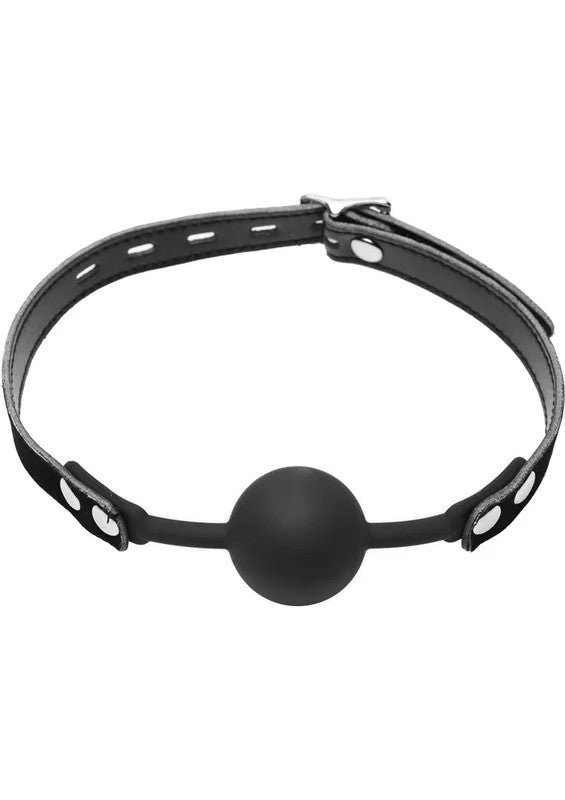 MasterSeriesPremiumHushLockingSiliconeComfortBallGag