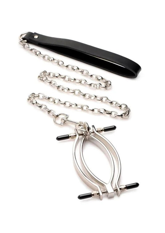 MasterSeriesPussyTuggerAdjustablePussyClampwithLeash
