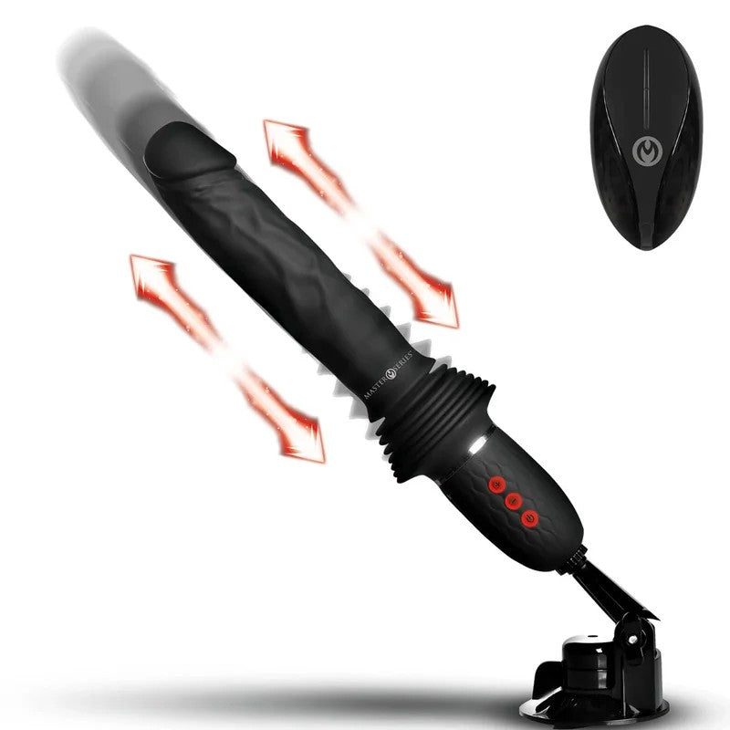 MasterSeriesUltimatePowerPounderVibrating&ThrustingDildoWithRemoteControl