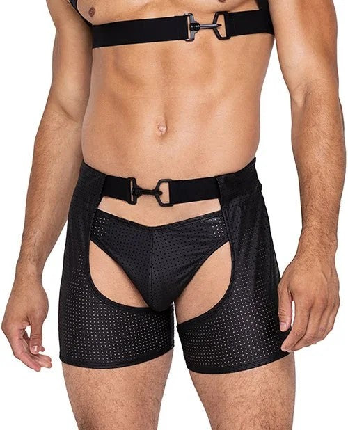 MasterThongW/contouredPouchBlack