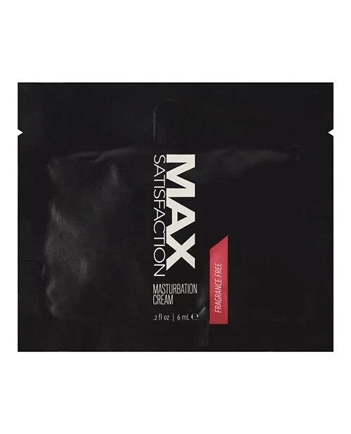 MaxSatisfactionMasturbationCreamFoil–6mlPackof24