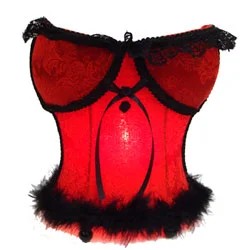MDI–CorsetshapedTableLamp(Red/Black)