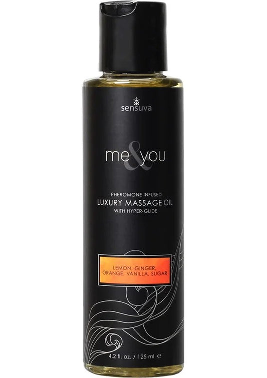 MeandYouPheromoneInfusedLuxuryMassageOilLemonGingerOrangeVanillaSugar