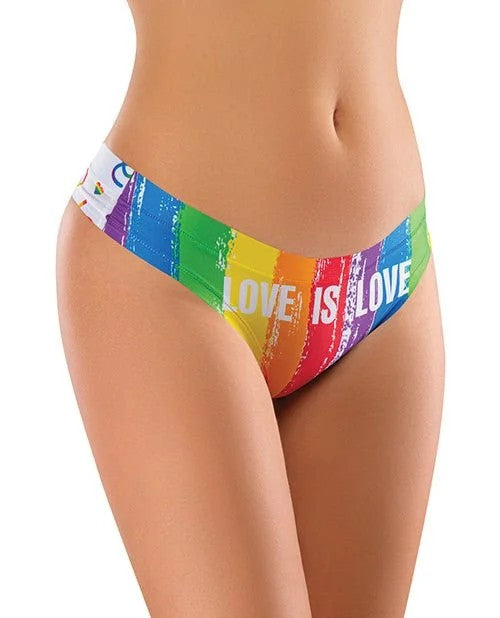 MememePrideLoveIsPrintedThongXL