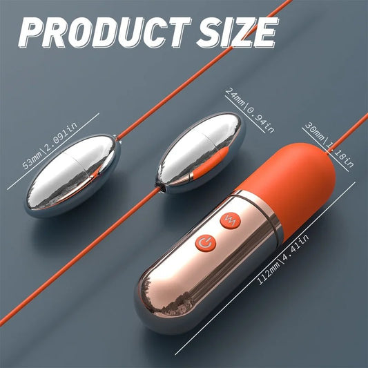 MetalBulletVibratorButtplug–Couples’EroticTeasingBDSMToy