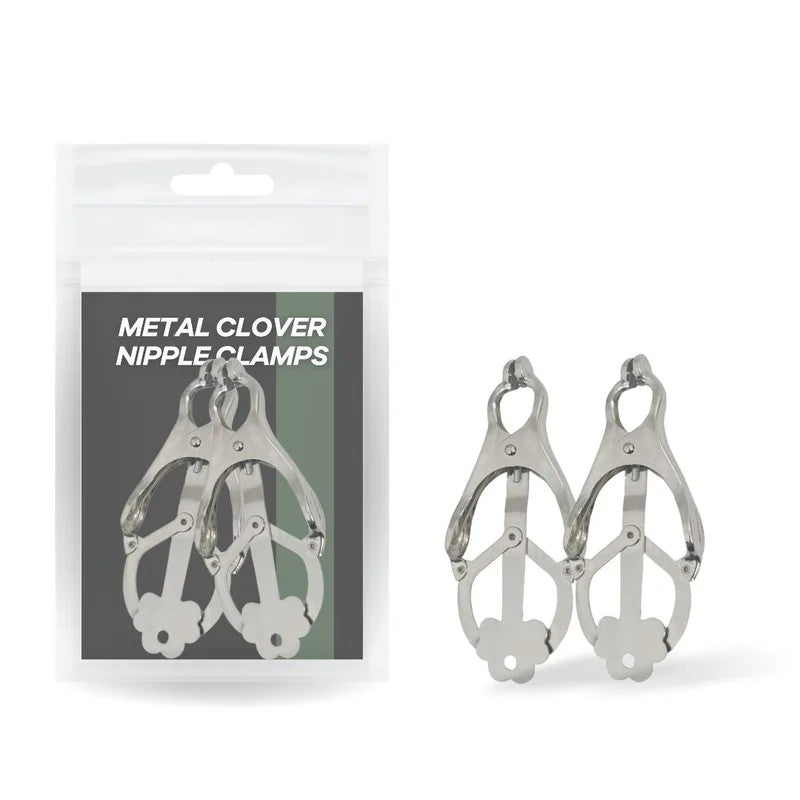 MetalCloverStyleNippleClamps(Silver)