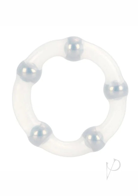 MetallicBeadRingSiliconeCockRing