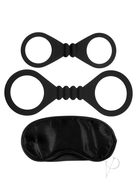 MEYOUUSBoundtoPleaseBlindfold,SiliconeWristandAnkleCuffs