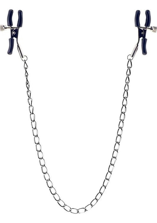 MEYOUUSSqueezeandPleaseAdjustableNippleClampswithChain