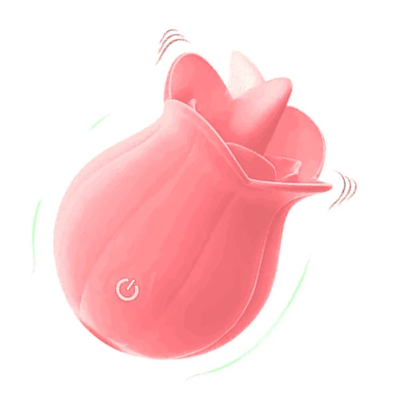 Mlem–PinkRoseClitStimulatorLickingTongueVibratorBeginner-FriendlySexToy