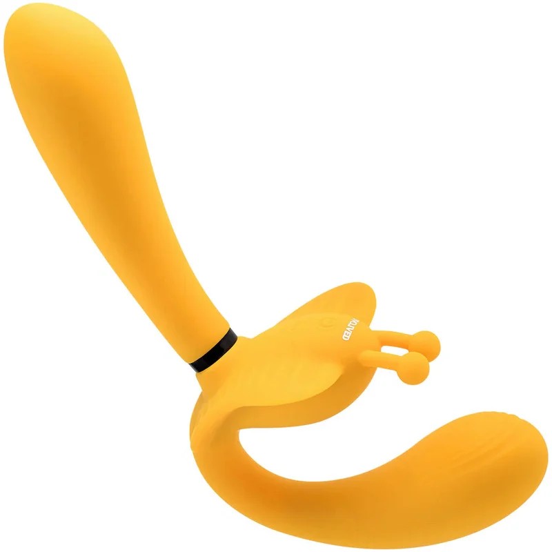 MonarchRechargeableSiliconeMultifunctionVibratingStraplessStrap-On