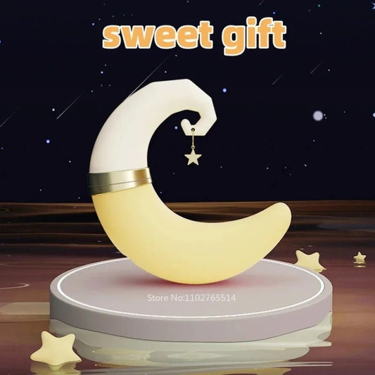 MoonClitStimulatorGSpotVibrator–ClitoralSuckingVibratingAnalDildoFemaleSexToy